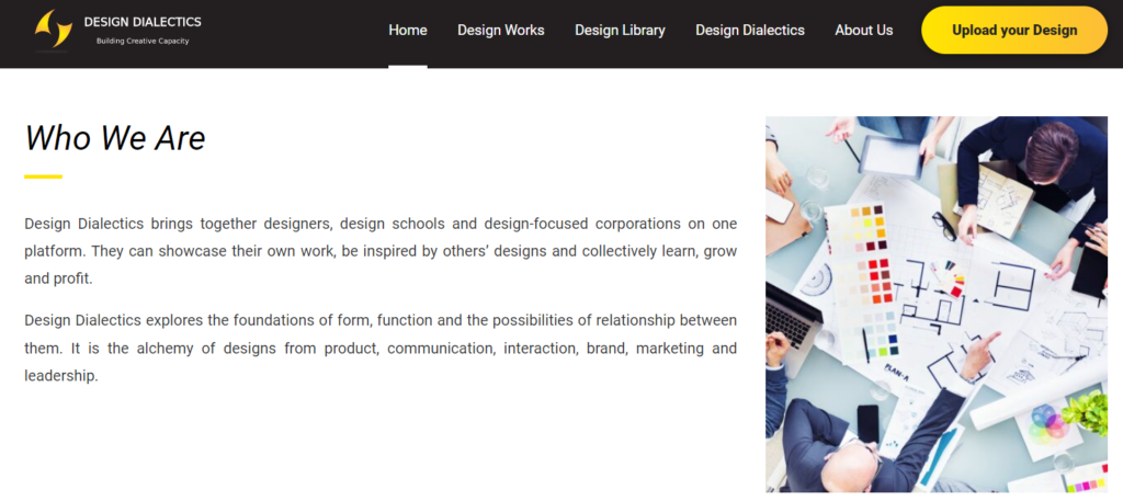 Design Dialectics Digital Platform for Designers