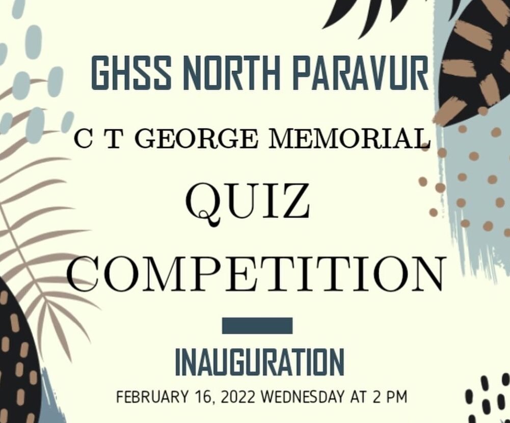 C. T. George Memorial Quiz Competition.