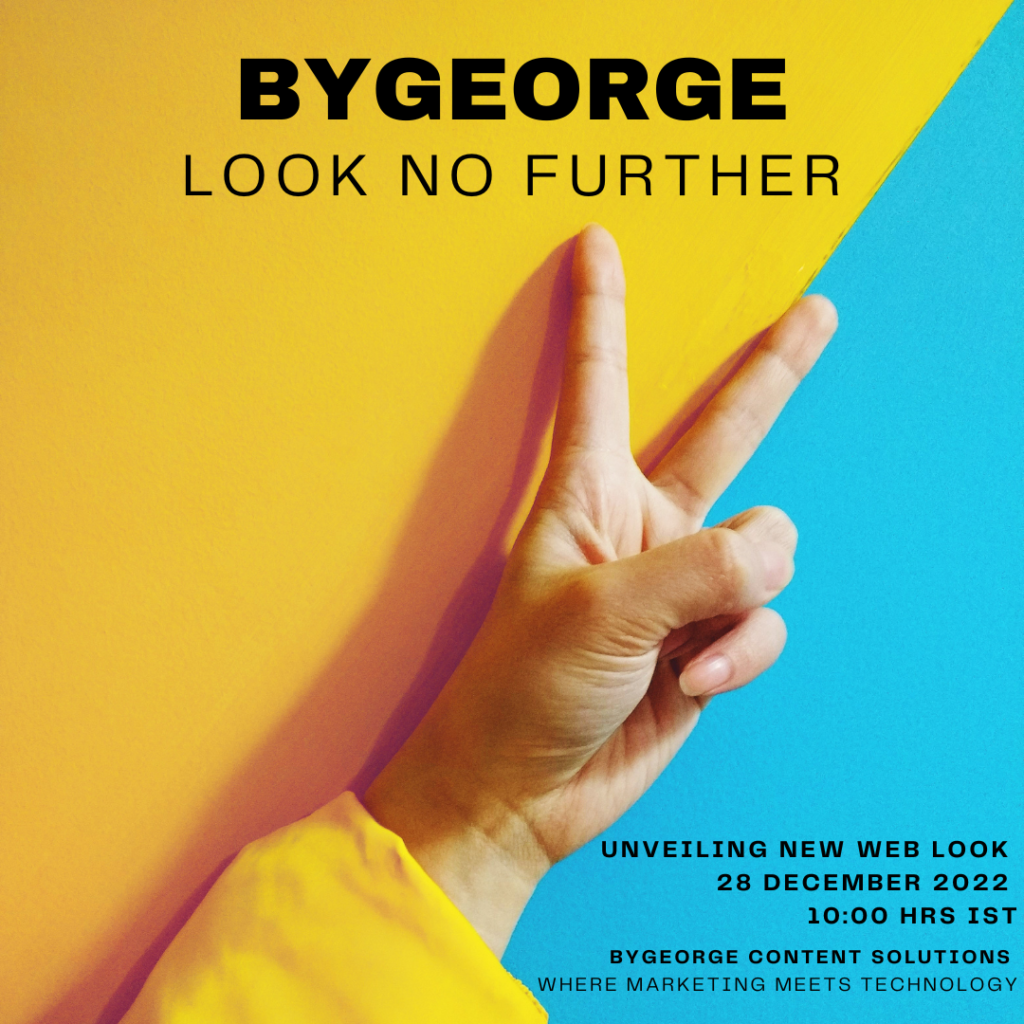 ByGeorge Content Solutions New Web Look